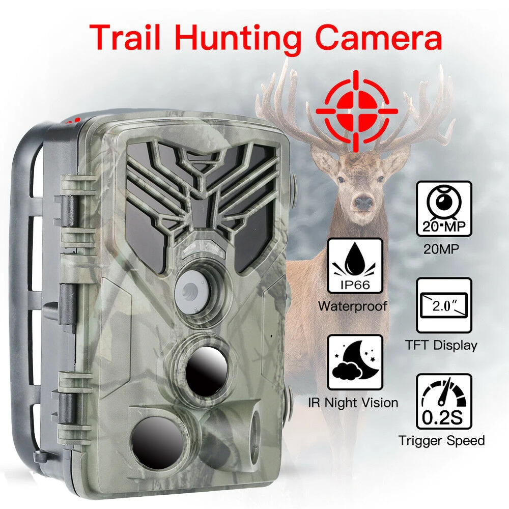HC 810A 1080P 20MP HD охотничья камера дикой природы Скаутинг Trail Camera Wildview PIR Motion ночного