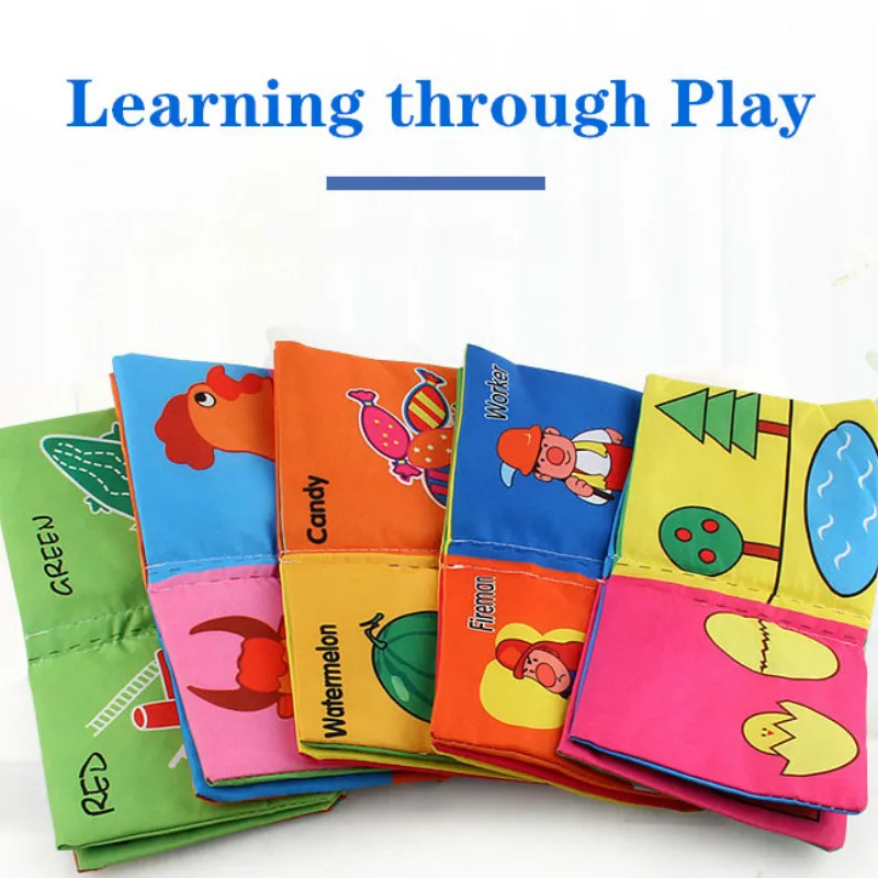 

Stereo baby cloth early English palm animal color digital characters cognitive environmental protection baby toys