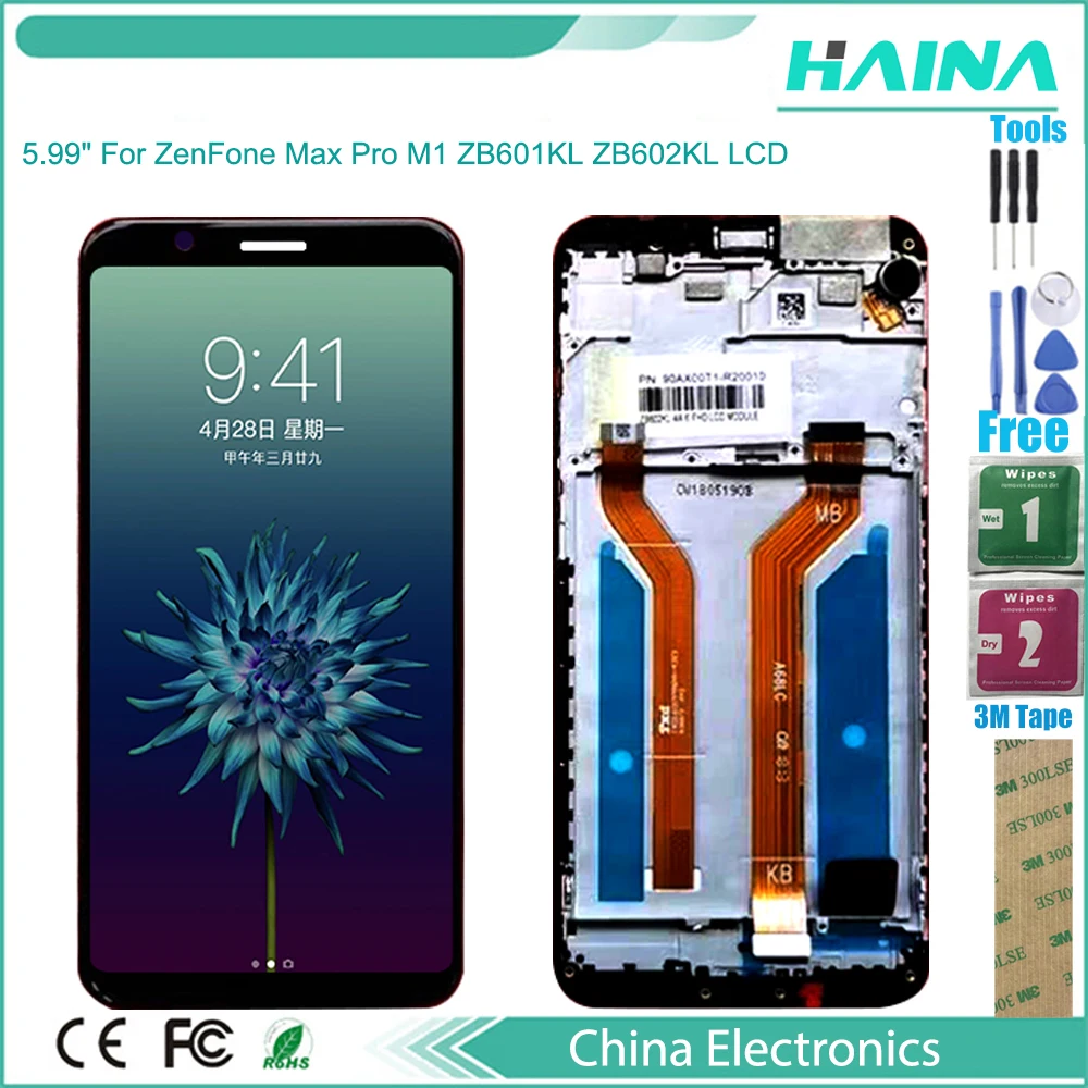 

ЖК-дисплей Zb601KL для телефона Asus Zonfone Max Pro M1 Zb601KL Zb602kl, ЖК-дисплей, сенсорный экран, дигитайзер
