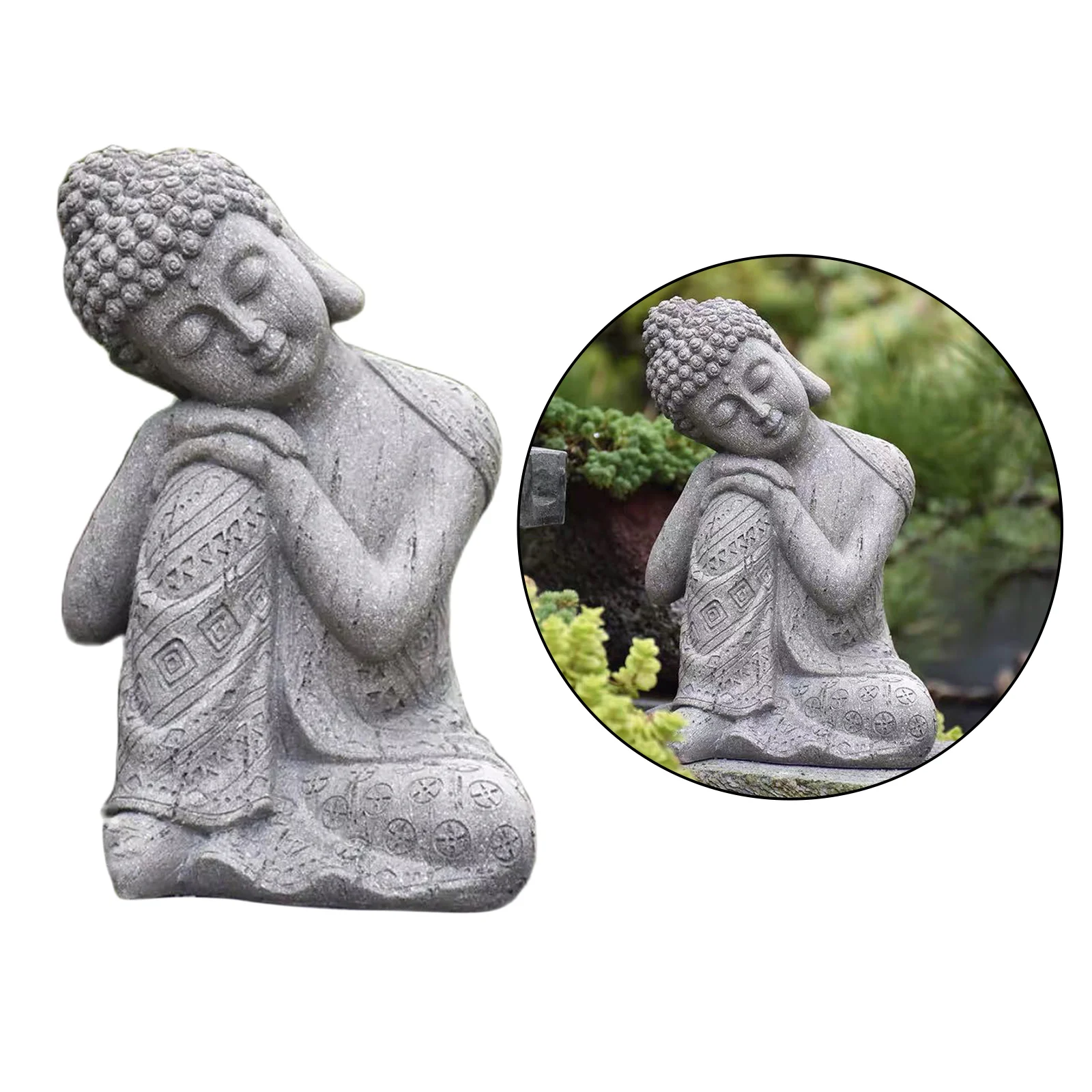 

Resin Sleeping Buddha Statue Creative Crafts Home Decoration Sculpture Gift,Bring Good Luck and Auspiciousness