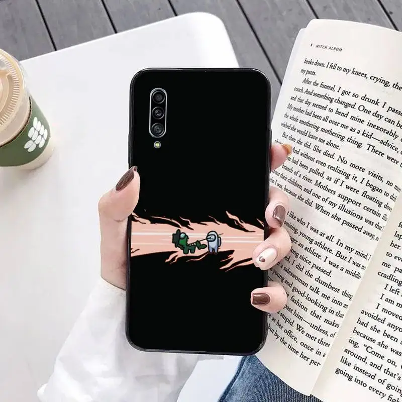 

Among Us Phone Case Black For Samsung A10 20 30 40 50 01 11 31 51 71 S pLUS Cases