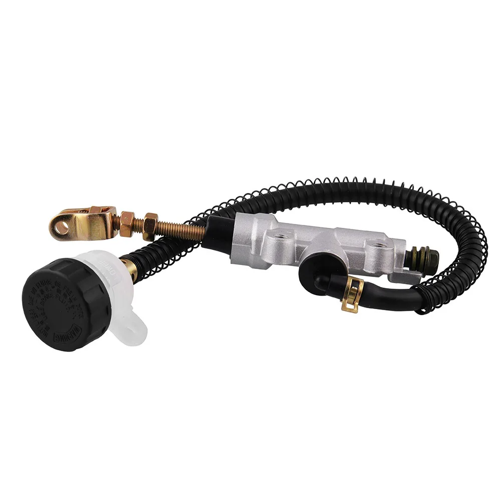 Серебристый задний ножной тормоз главный цилиндр насос Quad ATV гидравлический с