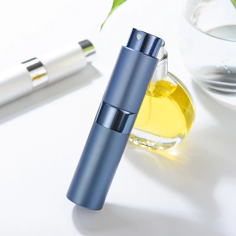 

nbyaic 1Pcs Perfume sub-bottle high-end rechargeable rotary 8ML15ML spray glass perfume empty bottle travel portable