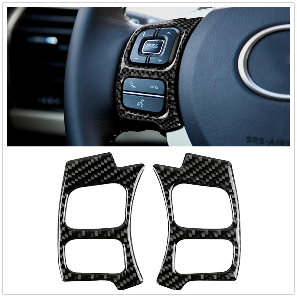

Для LEXUS IS250 NX200T 300H 2014-2018 кнопочный переключатель рулевого колеса с крышкой отделка карбоновая наклейка Рамка литье полоса