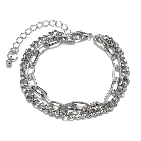 Богемные браслеты FNIO для женщин, модные Многослойные браслеты с цепочкой из бисера, браслеты с шармами, ювелирные изделия в стиле панк
