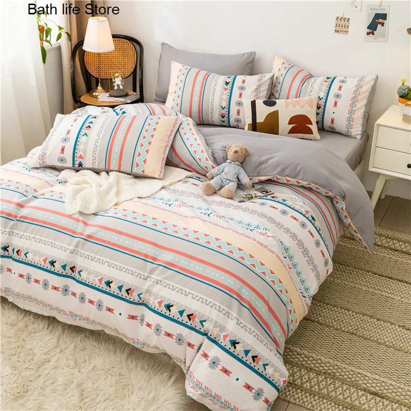 

Fashion Bedding Set Contains Sheet Duvet Cover Pillowcase Modest Country Plant Animals Family Use Full Twin Queen Bed Set 2021