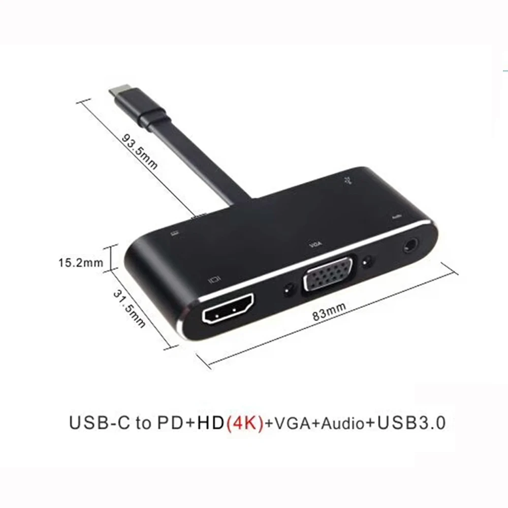 USB Type-C концентратор адаптер Thunderbolt 3 для MacBook pro Samsung Note 8 S8 S9 Dex | Компьютеры и офис