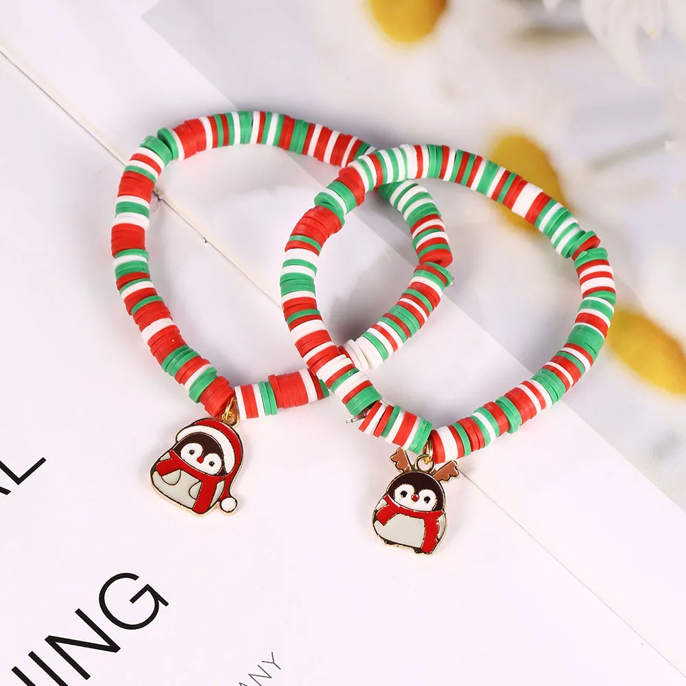 

Cute Enamel Penguin Pendant Resin Piece Bracelet Jewelry For Couple Mens Womens Birthday Christmas Anniversary Gift Jewelry