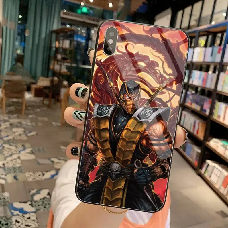 

Mortal Kombat 11 TPU Soft Silicone Phone Case Cover Tempered Glass For iPhone 11 Pro XR XS MAX 8 X 7 6S 6 Plus SE 2020 case