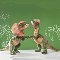 jurassic park dilophosaurus dinosaur plush toy double crested lizard figure stuffed toy cool kids gift for children dropshipping
