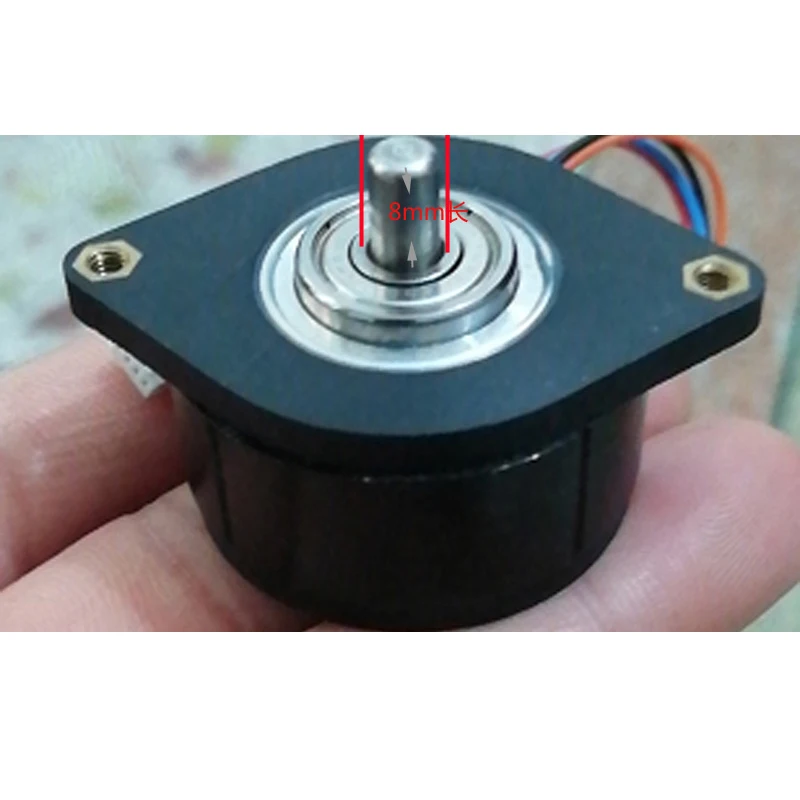 36BYG двойной шарикоподшипник 2-фазный 4-проводной полый шаговый двигатель 0 9