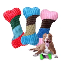 petcloud coral velvet bone dog toy for puppy chewing toy dog bone cleaning teeth interactive pet toys outdoor sports supplies