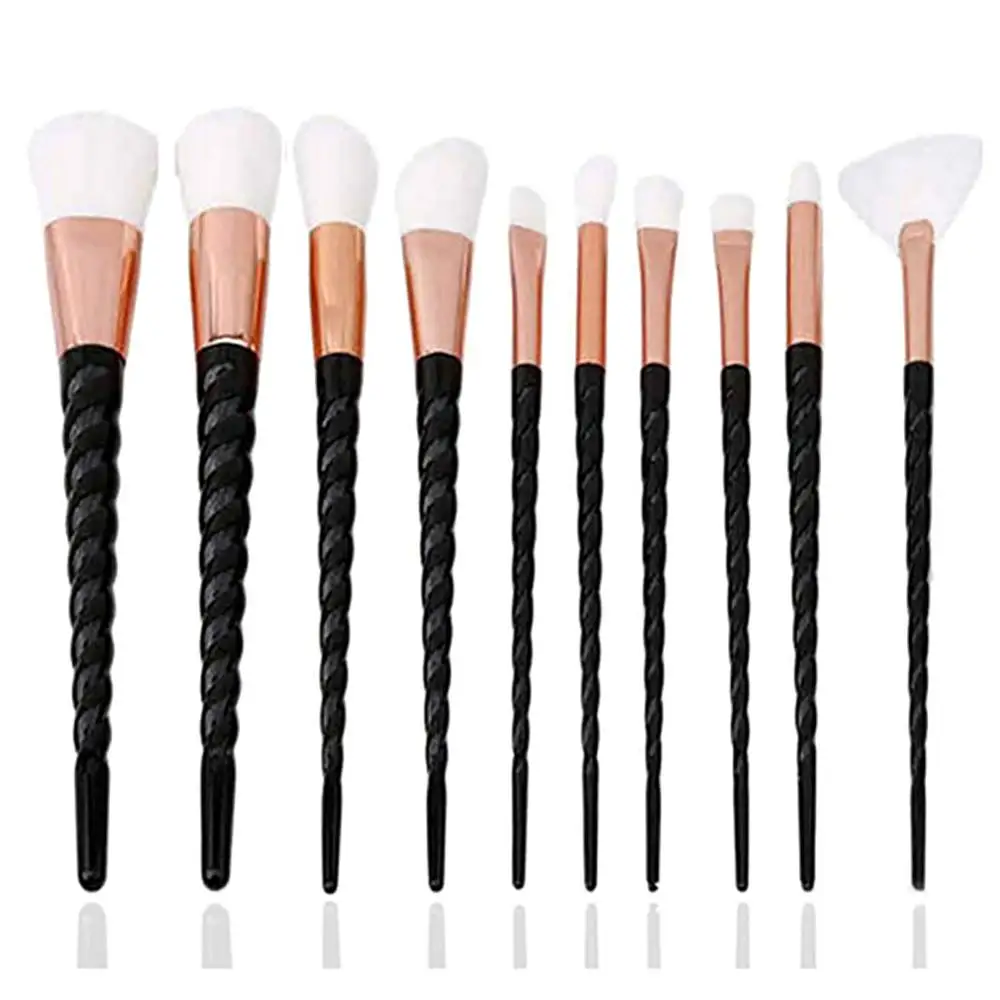 10pcs 10 шт. набор кистей для макияжа Профессиональная основа тени для век консилер косметические инструменты набор кистей для макияжа Pincel Maquiagem - Handle Color: 10pcs
