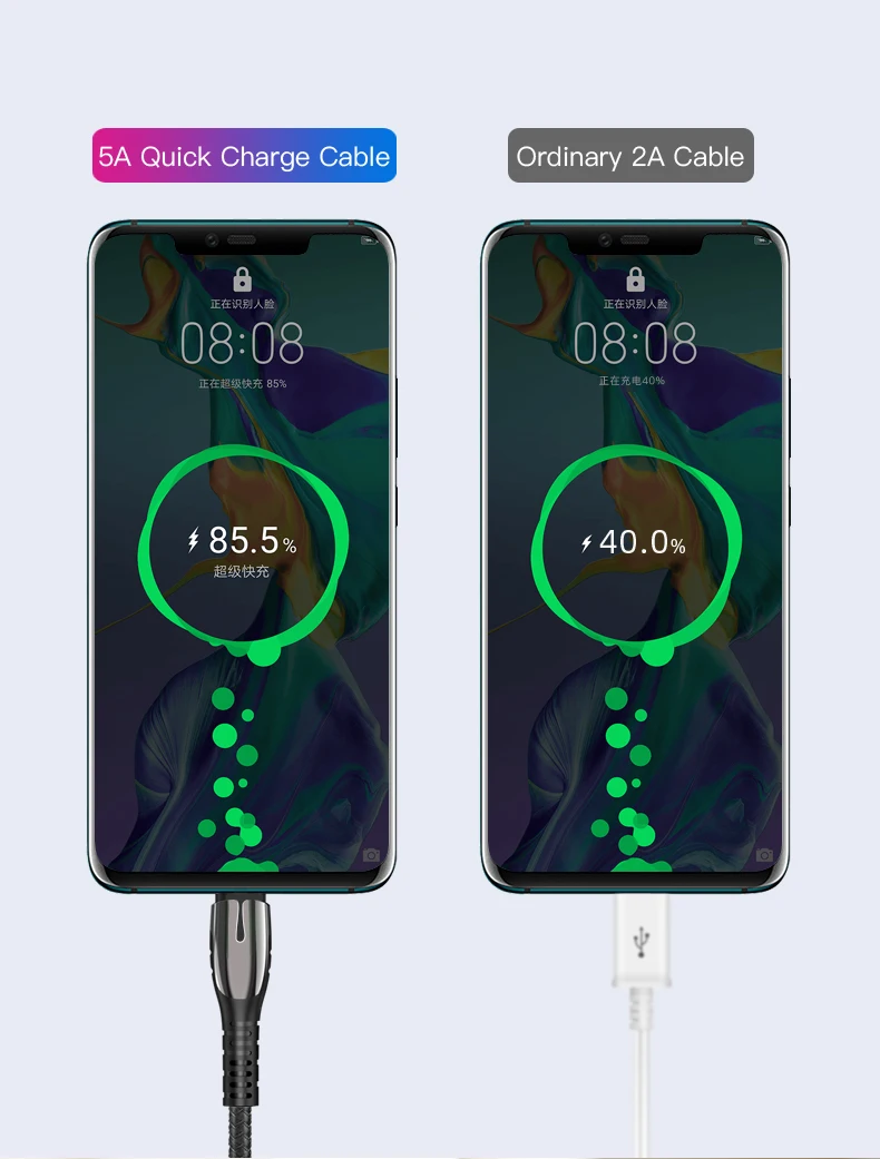 Yesido CA45 5A быстрое зарядное устройство usb type C кабель для huawei mate 20 mate 20 Pro P20 samsung Supercharge Быстрая зарядка провод USB C кабель
