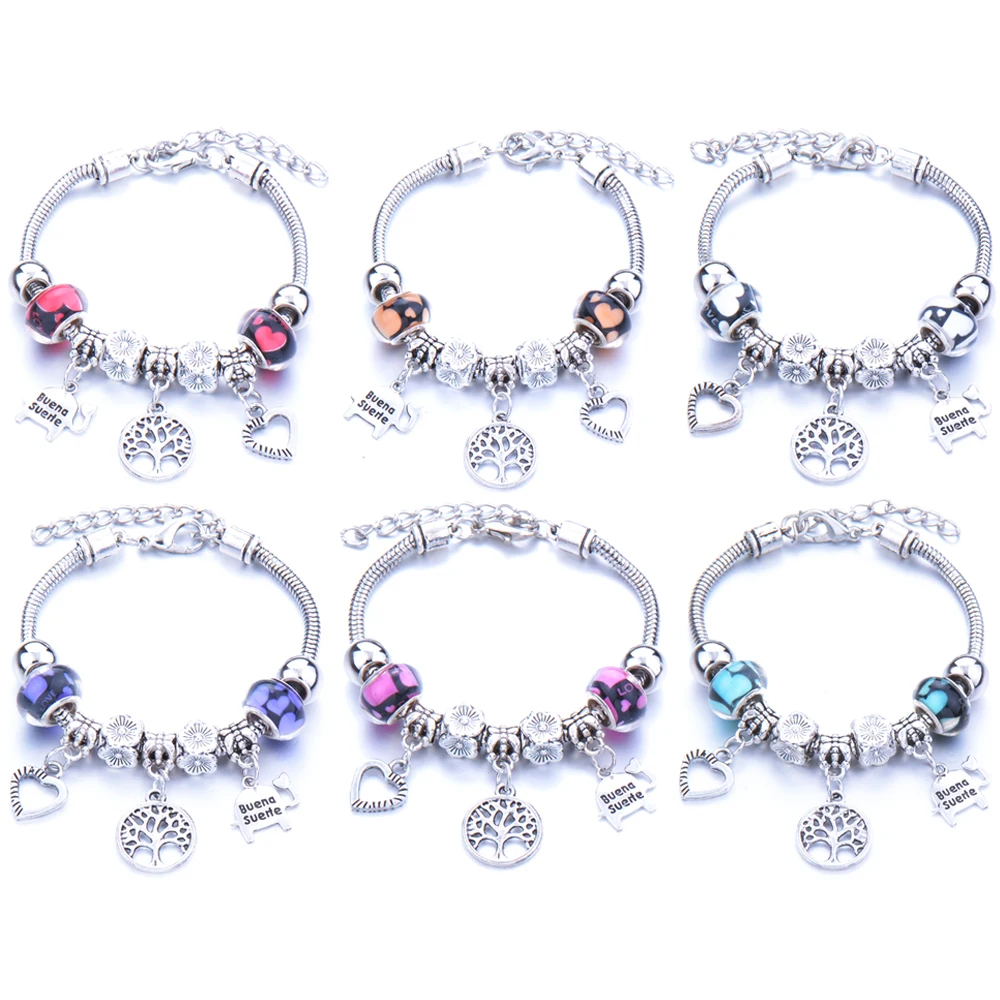 Antique Original Tree Flower Elephant Colorful Crystal Charm Bracelets for Women Glass Beads Bracelet & Bangle Jewelry Gifts
Antique Original Tree Flower Elephant Colorful Crystal Charm Bracelets for Women Glass Beads Bracelet & Bangle Jewelry Gifts