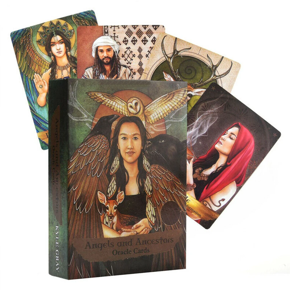 

55pcs Ancestors Board Game Fate Divination Tarot Cards Funny Portable English Version Entertainment Family Party Paper