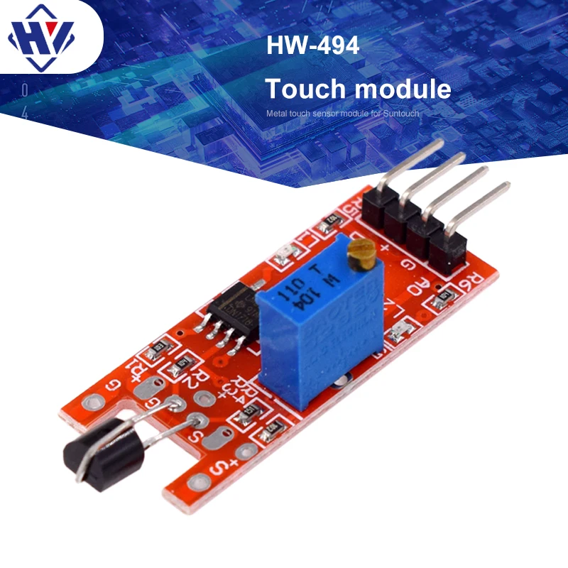 

10pcs/lot KY-036 Metal Human Body Touch Sensor Kit Module Suitable for SUNLEPHANT 5V 10A Single Channel Adjustable Module Board