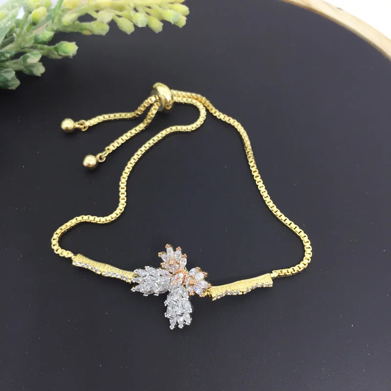 

Vanifin Fashion Jewelry Exquisite Vivid Butterfly Adjustable Bracelet For Anniversary Banquet Daily Best Gift
