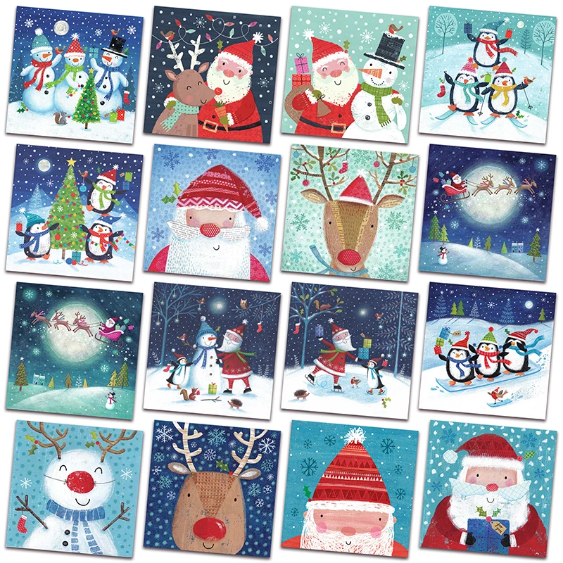 

New Diamond painting mosaic Christmas Penguin deer DIY Full Diamond embroidery Home decor santa claus snowman cross stitch 2877