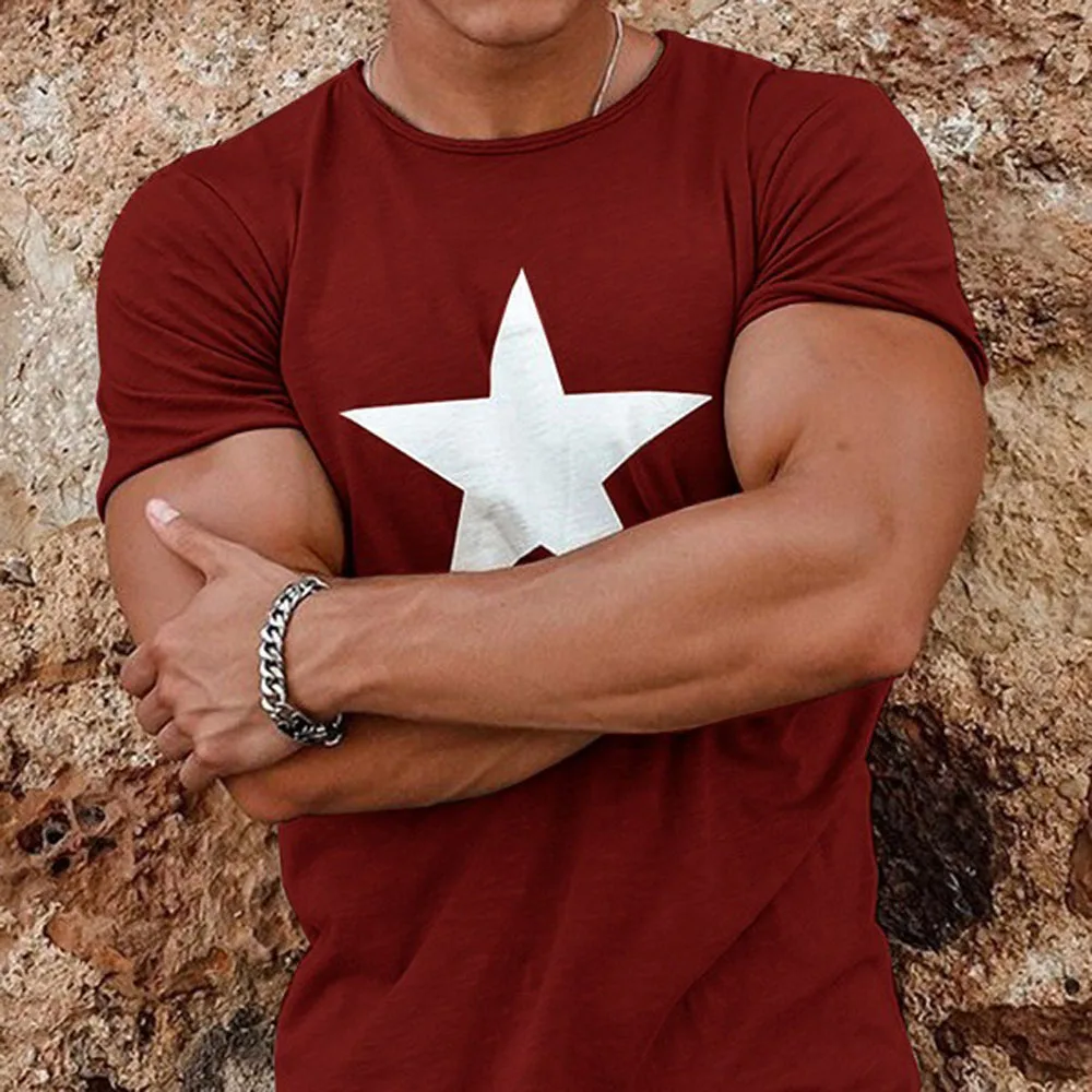 2020 футболки с принтом звезд летние унисекс круглым вырезом и коротким рукавом