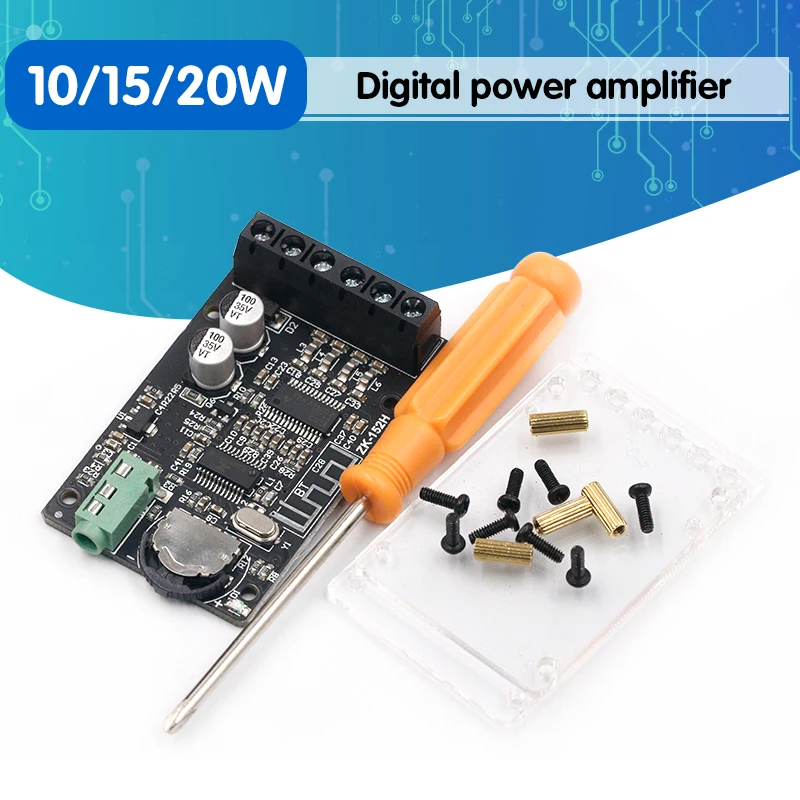ZK 152H DC 9V 24V MINI Bluetooth 5 0 беспроводной аудио цифровой усилитель мощности стереоплата