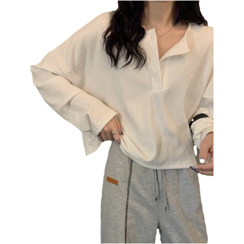 

New Spring Top Sexy T Shirt Women Elasticity T-Shirt Korean Style Tee Woman Clothes Slim Tshirt Female Skinny Long Sleeve Tops