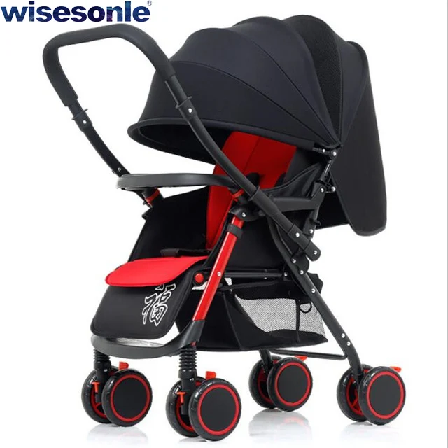 Wisesonle коляска детская Легкая коляска коляска в самолет Коляска с двусторонним движением - Цвет: ZX-02