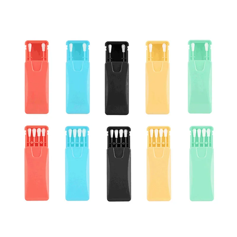 

4 шт./корт. Многоразовые ватные тампоны для чистки ушей косметические макияжные тампоны двухсторонние палочки вторичная тампоны для чистки ...