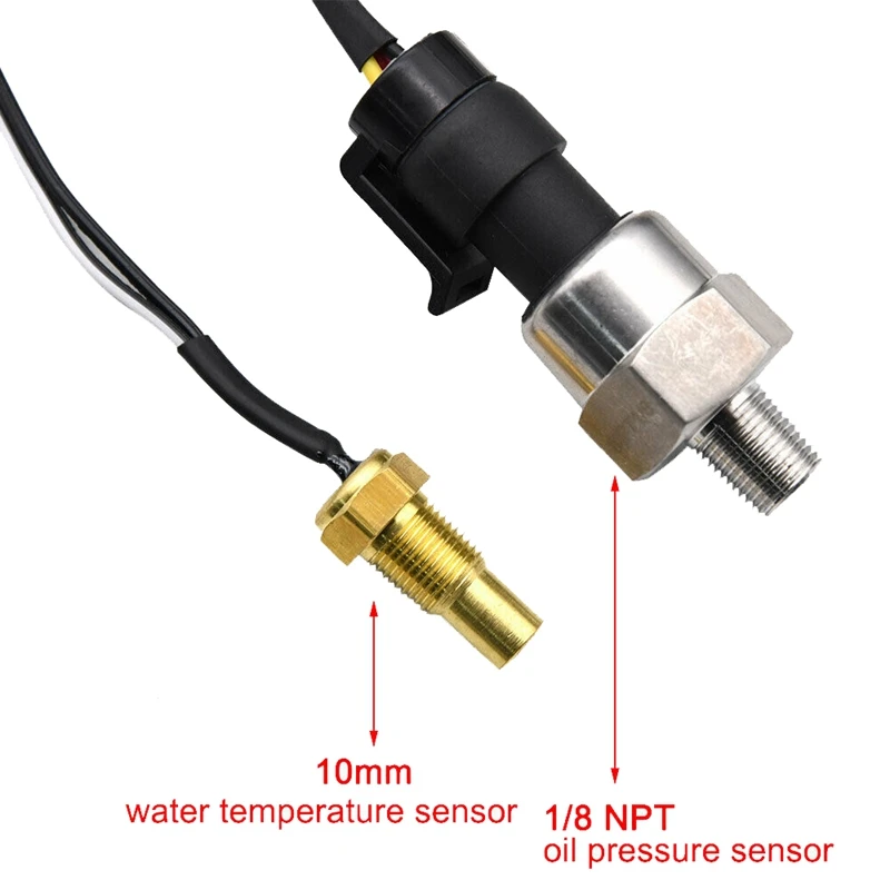 Топ 4 в 1 Многофункциональный Автомобильный цифровой измеритель давления воды