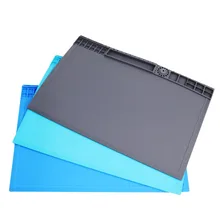 W328 OSS Mobile Phone Computer Repair Workbench Table Mat Multifunctional Magnetic High Temperature Heat Insulation Silicone Pad