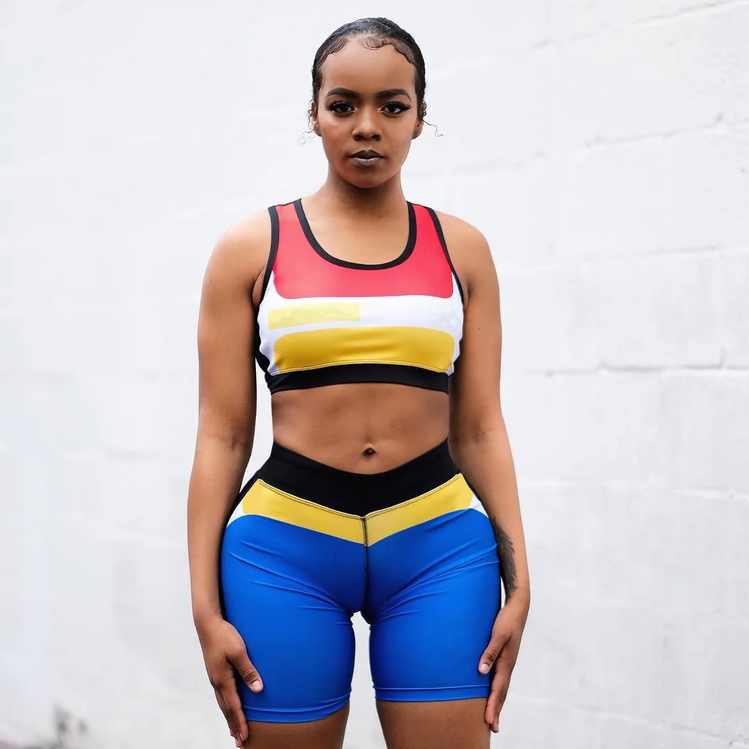 

1L011 Summer Women Casual Two Piece Set Top and Print Vest Shorts Pants Tracksuit Sweatsuit Outfits