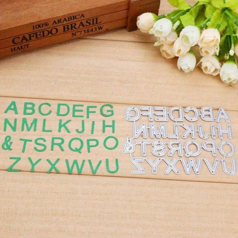 

Letter Metal Cutting Dies Stencil Scrapbook Embossing Album Paper Card Craft