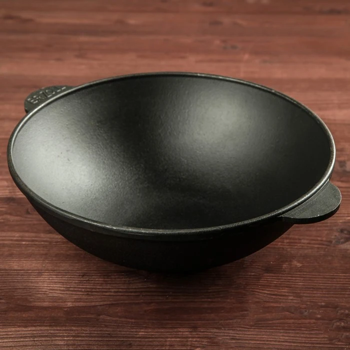 Сковорода чугунная порционная WOK 280 х 100 мм ТМ BRIZOLL | Дом и сад