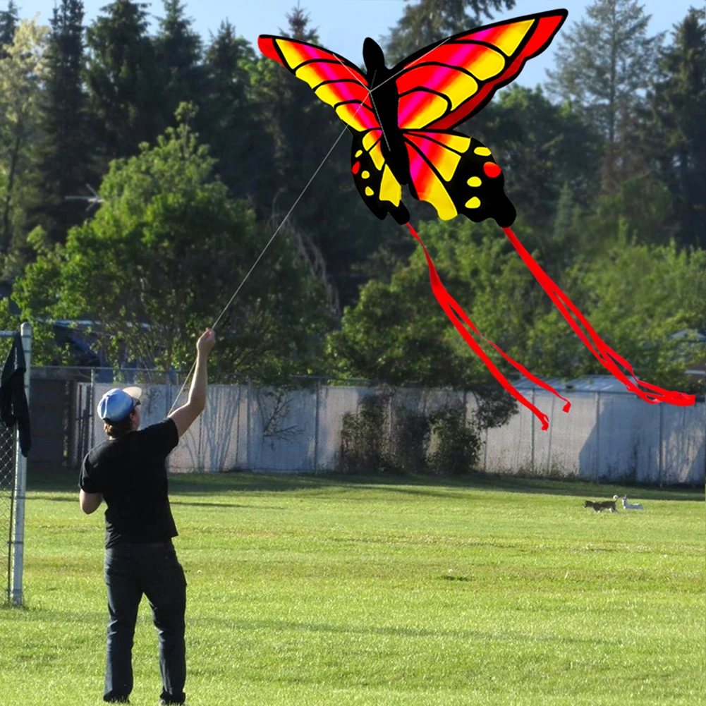 

Воздушный змей-бабочка с длинным хвостом для занятий спортом на открытом воздухе, летающие воздушные змей, Детские Веселые игрушки, интерак...