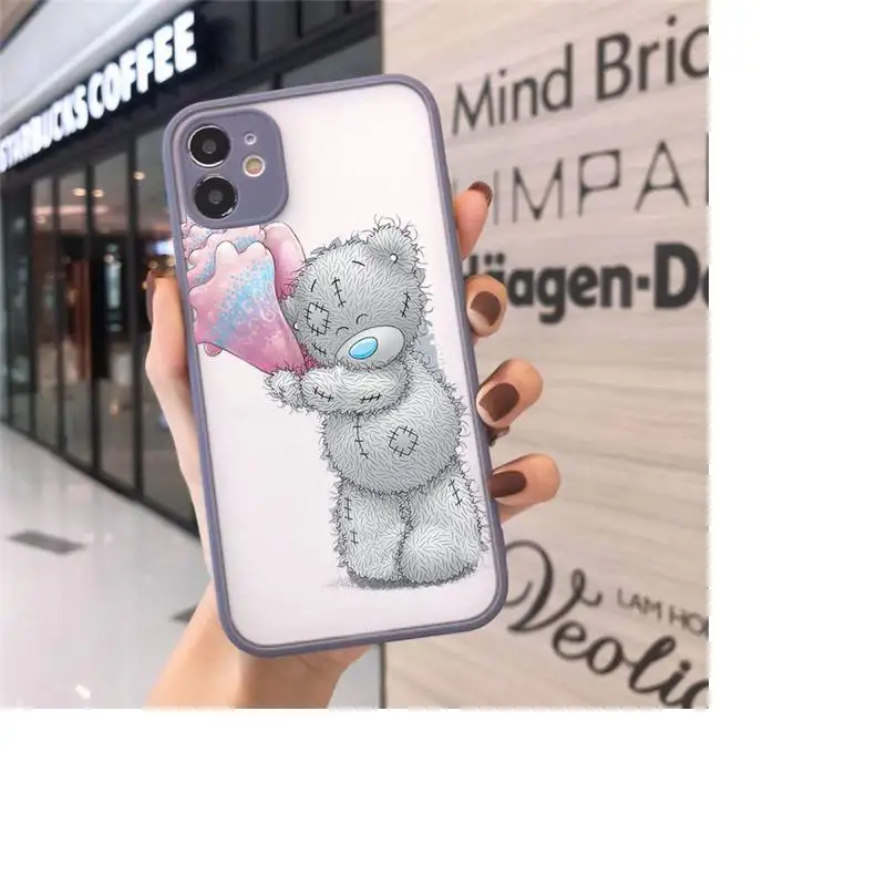 

Tatty Teddy Cute bear Phone Cases matte transparent For iphone 7 8 11 12 plus mini x xs xr pro max cover