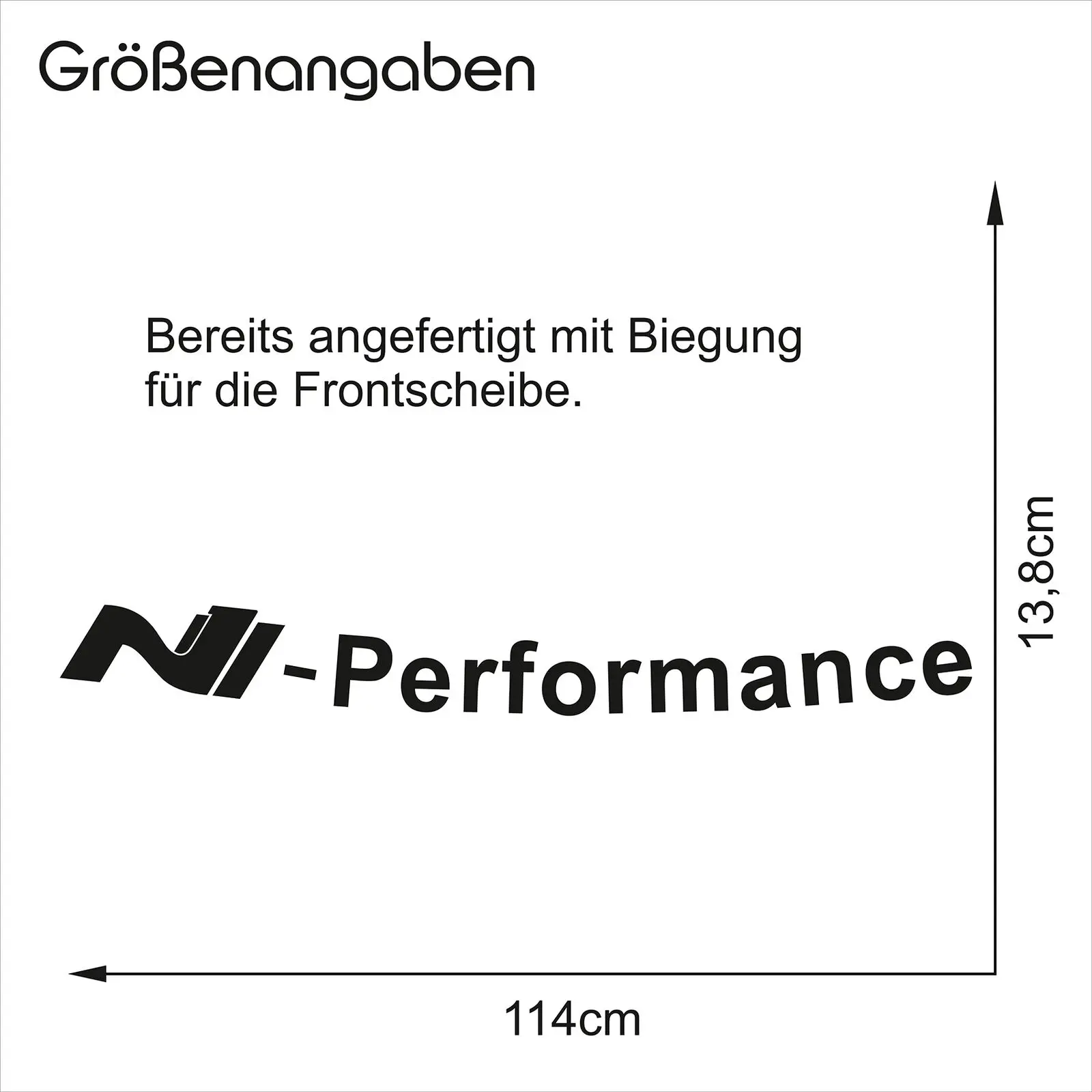 Наклейка на лобовое стекло N Performance полностью серая фольга аксессуар KX067 |