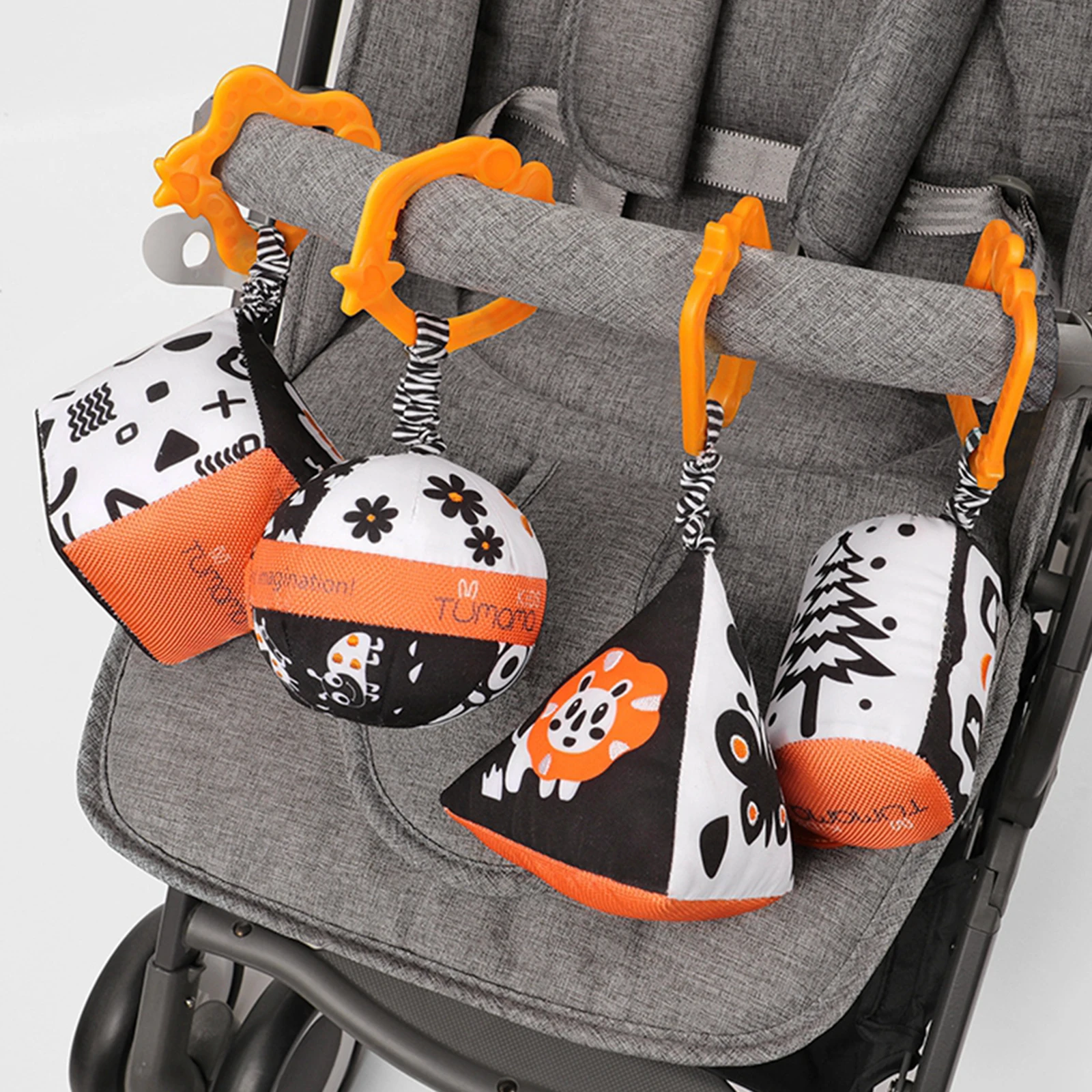 

4 Piece Babies Rattle Infant Handbells Stroller Car Newborn Educational Toy