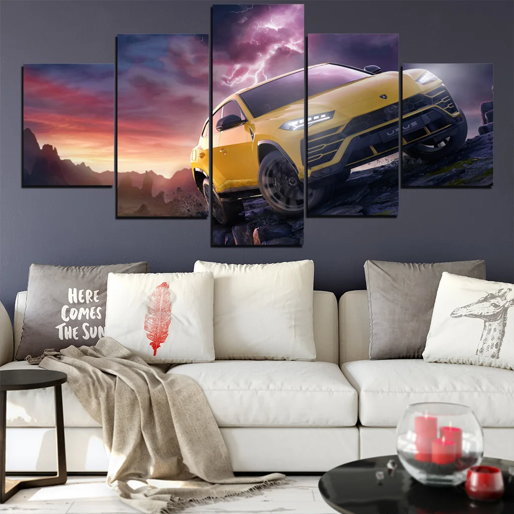

Lamborghini Urus Car Decor HD Prints 5 Piece Canvas Wall Art Paint Modern Decoration Of Living Room Picture For Bedroom