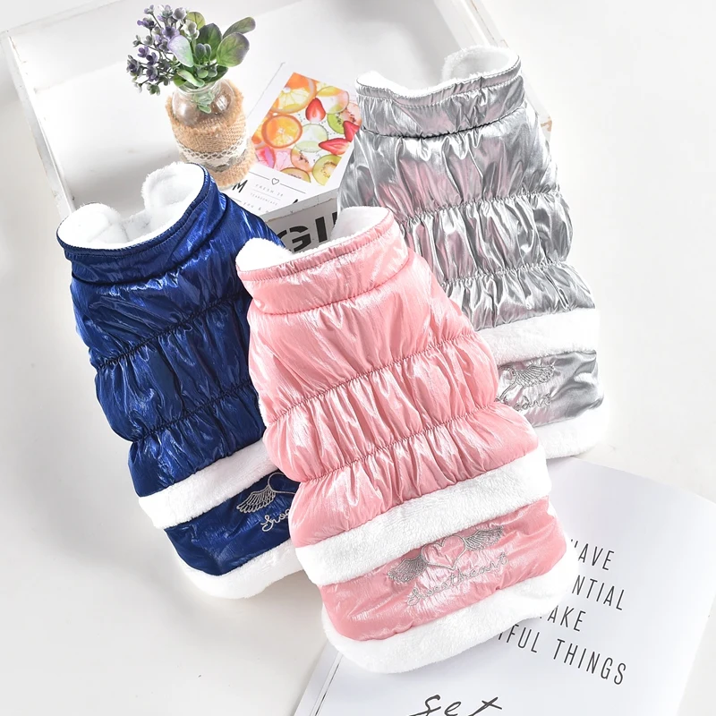 Зимние собачье свадебное платье без рукавов Одежда для животных костюм меховой