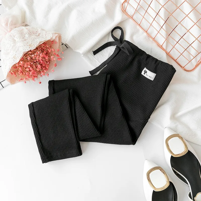 

Maternity pants Pregnant Women Solid Long Leggings trousers Cat Sign Loose Adjustable Pregnancy pencil Pants Maternity Leggings