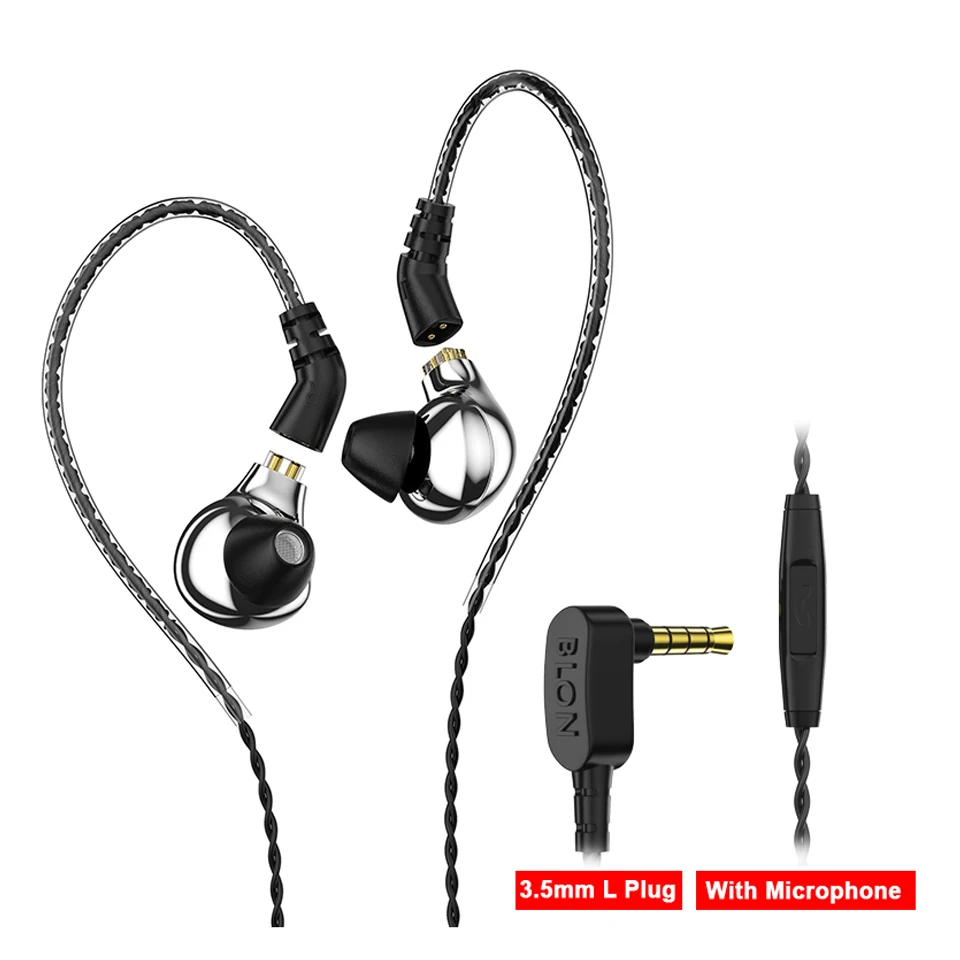 Bl03 BL 03 проводные наушники в ухо гарнитура с микрофоном Fone Ouvido Handsfree 2Pin кабель для