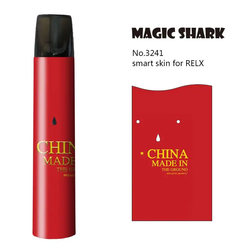 Волшебная Акула Crayon Shinchan Бэтмен чудо-женщина лягушка 2.5D ПВХ Vape комплект Pod наклейка для Relx крышка пленка чехол для Relx - Цвет: 3241