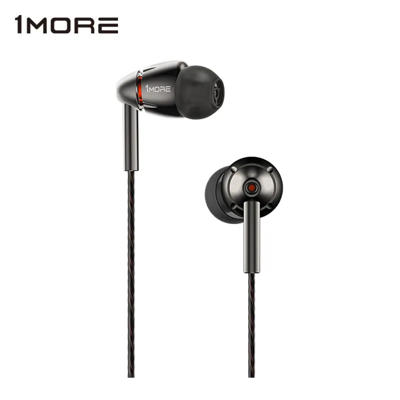 1 еще E1010 Quad Driver наушники вкладыши с микрофоном Hi Fi Res гарнитура для Apple Android Xiaomi