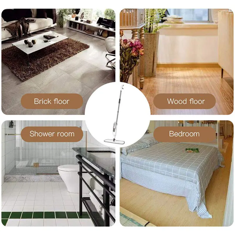 

Water Spray Mop With Reusable Microfiber Pads 360 Degree Handle Mop for Home Kitchen Laminate Wood Ceramic Tiles Floor Cleaning