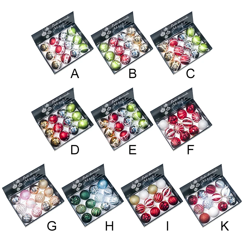 8cmA 12pcs 12 шт./5 шт./партия, украшения для рождественской елки, подвесные рождественские украшения для дома, рождественские украшения для самодельного изготовления, украшения для шаров - Цвет: 8cmA 12pcs