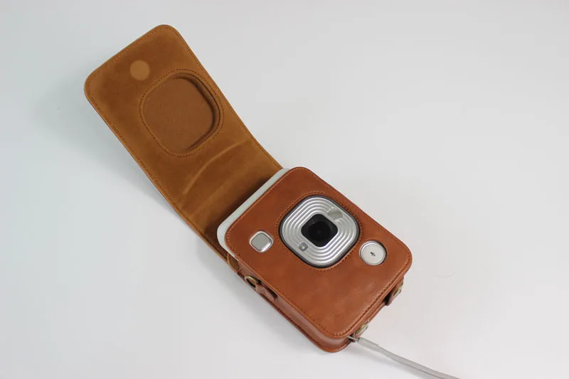 Чехол-сумка для камеры FUJIFILM instax mini LiPlay из искусственной кожи, винтажный плечевой ремень, защитный чехол для камеры