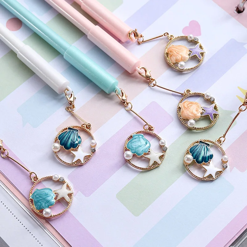 1 шт. милые кавайные ручки Морская звезда гелевая подвеска Pens нейтральные для