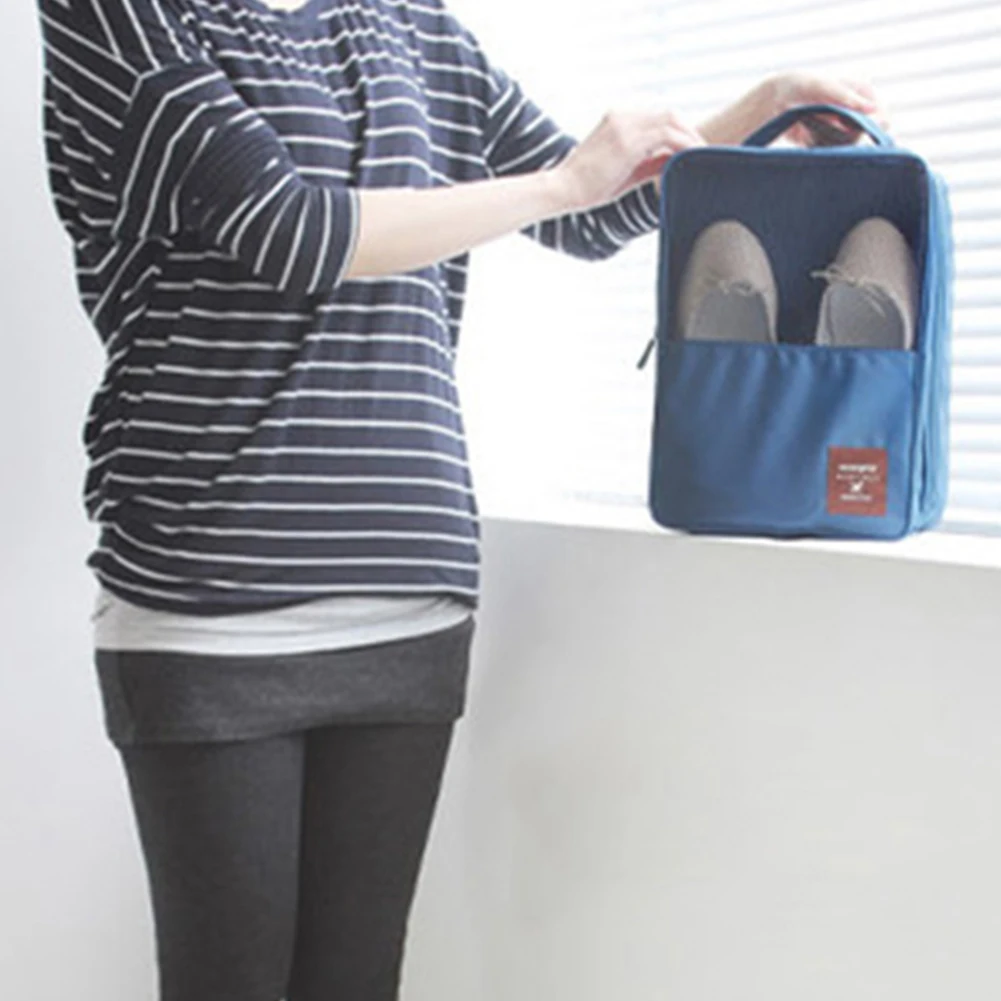 4 Colors Portable Travel Waterproof Zipper Shoes Sorting Storage Pouch Organizer Bag bolsas de mujer Christmas gifts рюкзаки | Багаж и