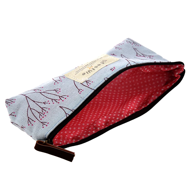 Цветочный тканевый Карандаш Чехол косметичка макияж студентов чулок