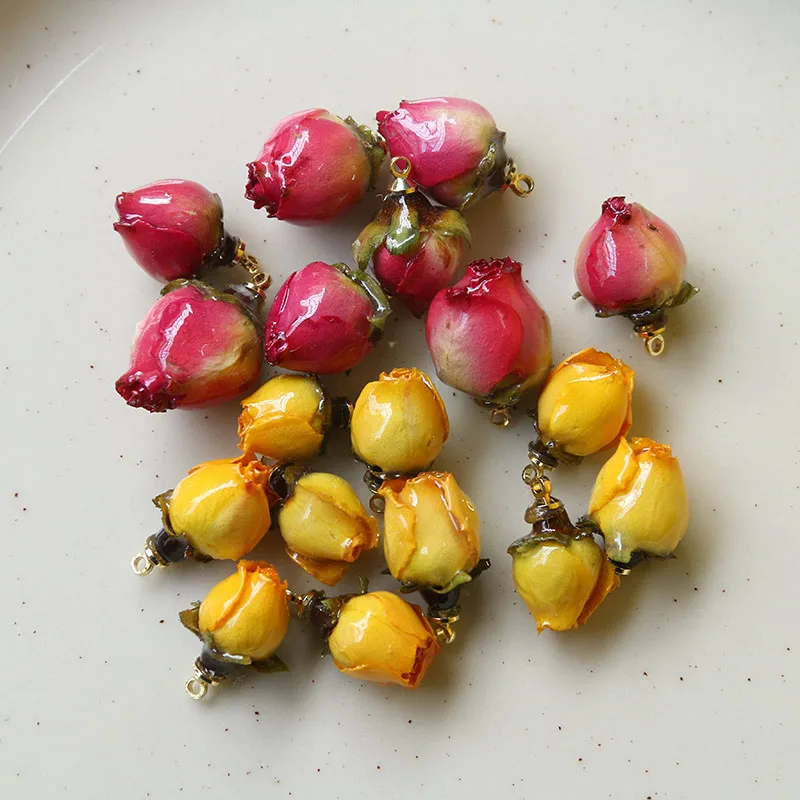 

Rose real flower earring accessories,jewelry accessories,resin,jewelry findings,diy pendant,hand made,jewelry making,diy,
